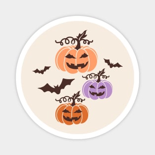 Spooky Halloween pumpkins Magnet